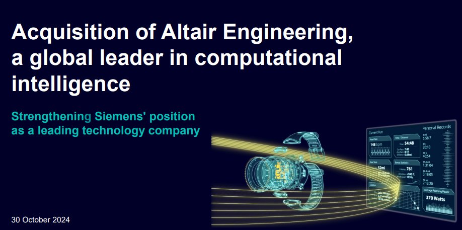 西门子完成Altair收购，打造以AI赋能的完整工业软件解决方案
