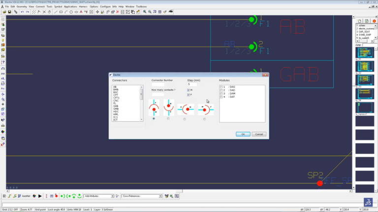 CATIA ELECTRE软件界面
