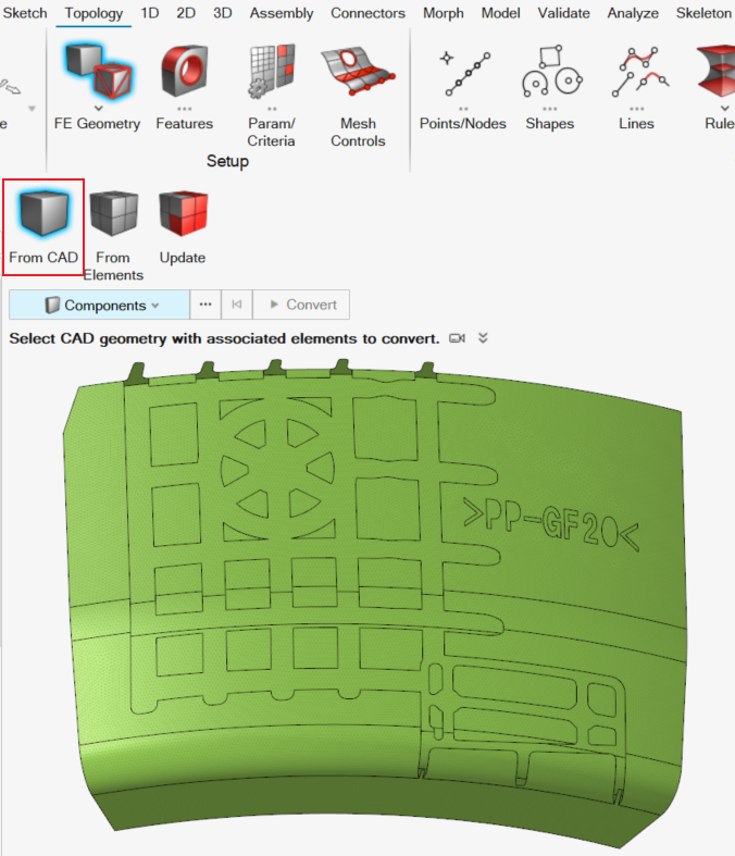 技术干货 | 注塑件电磁网格划分指南(HyperMesh+SimLab)