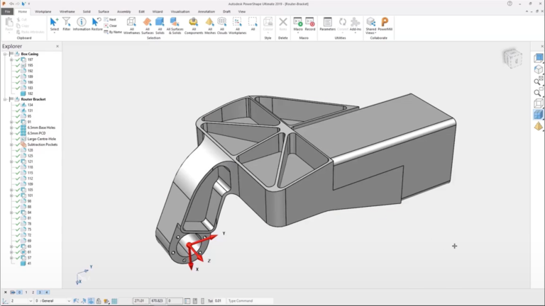 Autodesk Fusion with PowerShape 软件界面