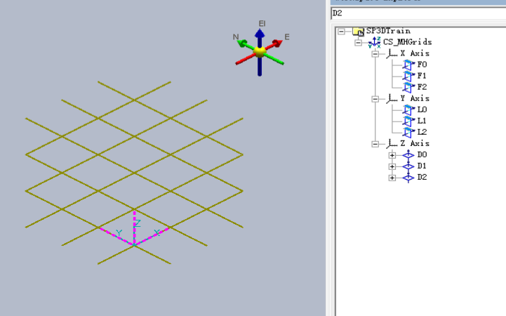【每周微课】Intergraph Smart 3D水平面上的轴网线(Grid Line)显示