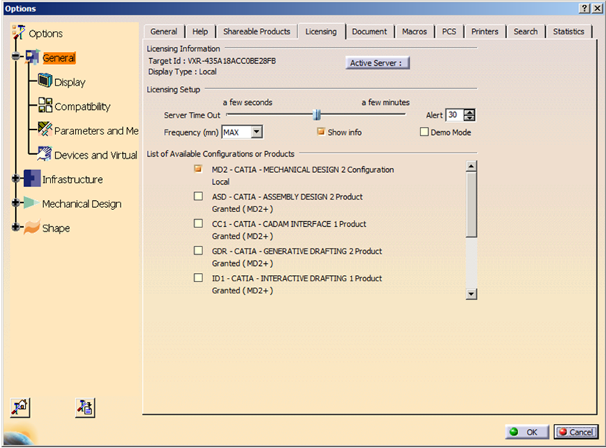 使用许可证管理器保留静态许可证 | CATIA V5 Option设置介绍(五)