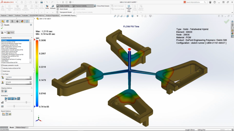 SolidWorks Plastics 软件界面