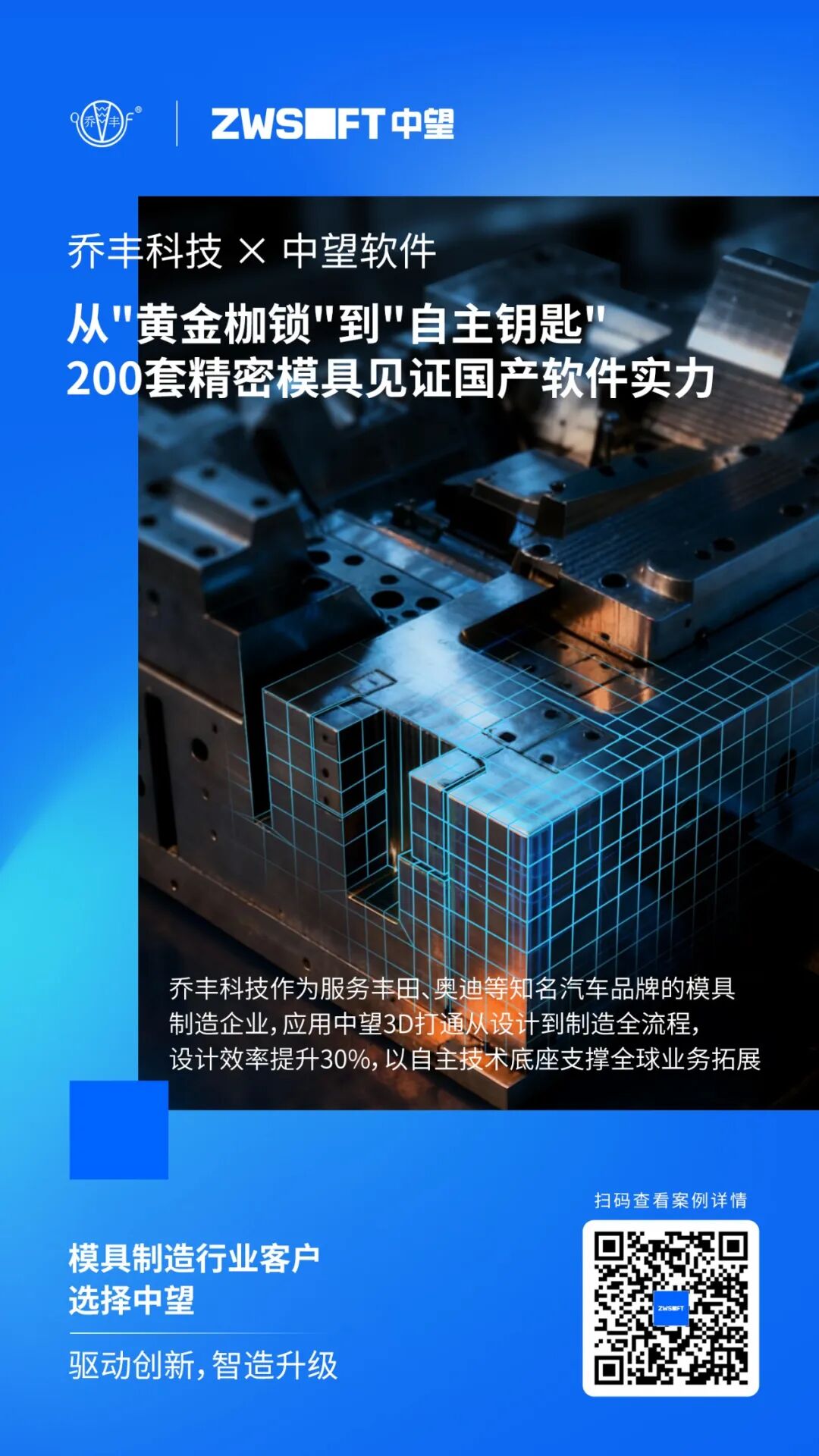 乔丰科技 × 中望软件:一场模具制造的