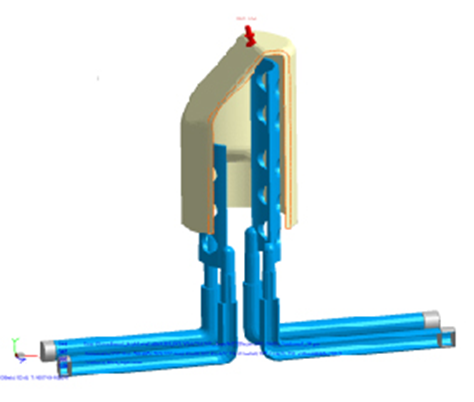 Moldex3D模流分析之支持歧管和模温机的建立和模拟