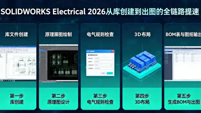 SOLIDWORKS Electrical 2026从库创建到出图的全链路提速