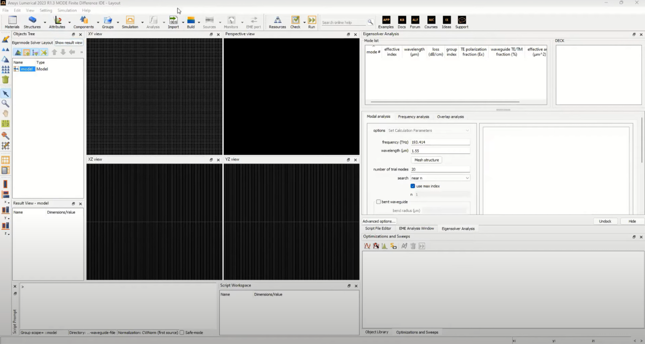 Ansys Lumerical MODE 光学波导和耦合器求解器：光学设计解决方案与功能详解