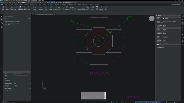 BricsCAD Mechanical软件界面