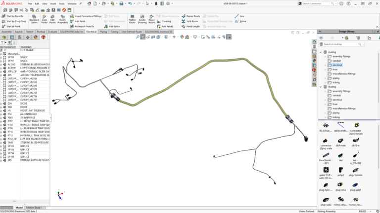 SolidWorks Electrical软件界面