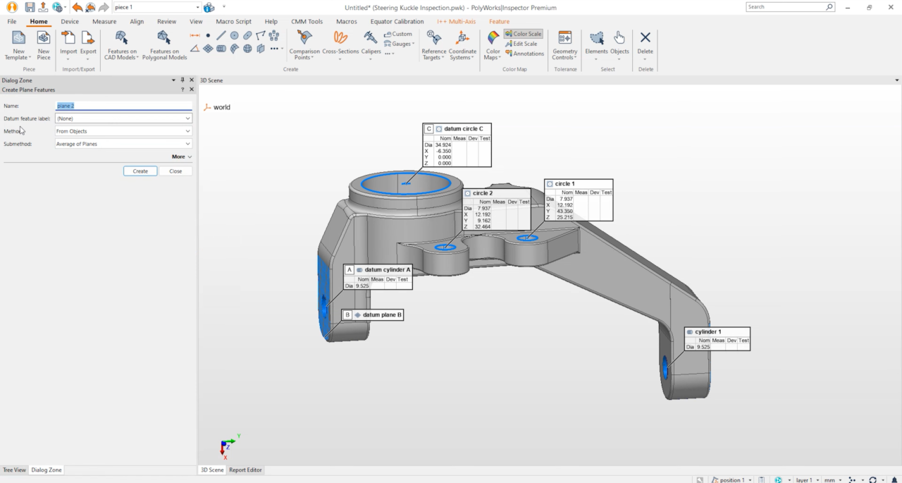 PolyWorks Inspector 三维尺寸分析与质量控制软件功能详解