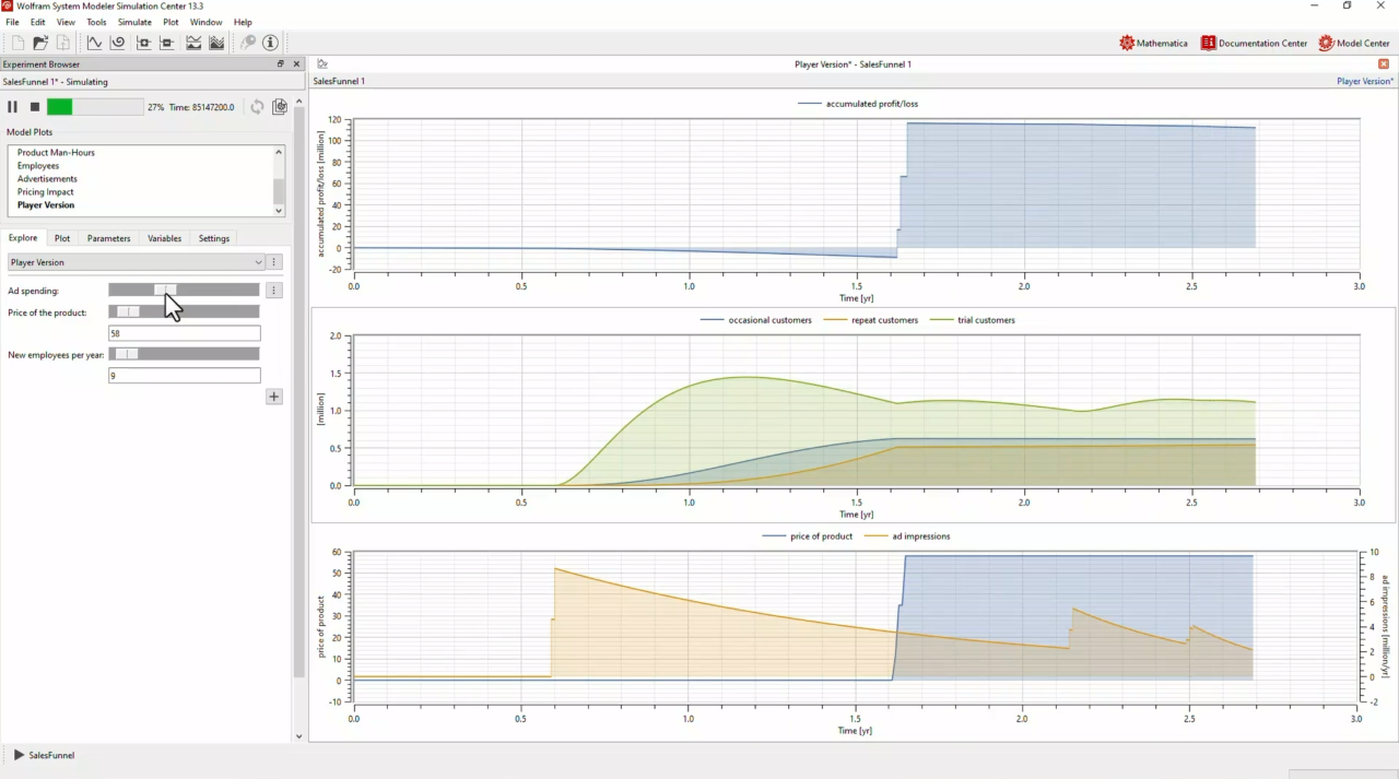 Wolfram System Modeler软件界面