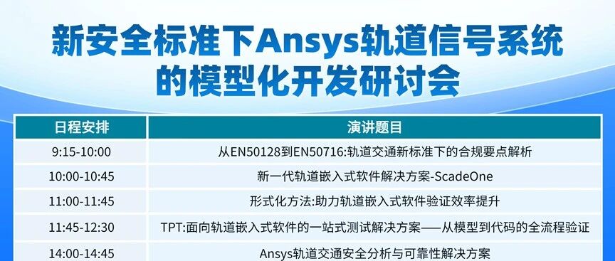 让列车更安全：嵌入式开发、功能安全与 Ansys 解决方案全解读