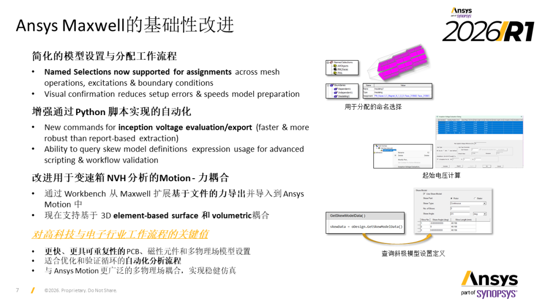 2026 R1 Ansys Maxwell高科技行业更新内容