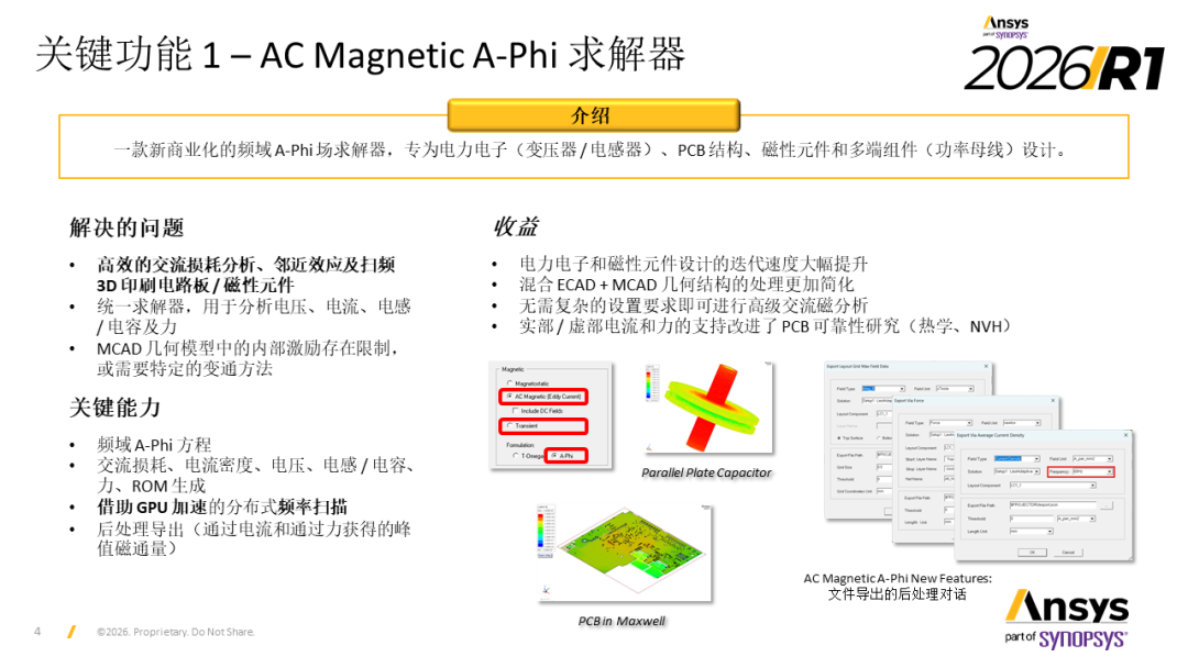 2026 R1 Ansys Maxwell高科技行业更新内容