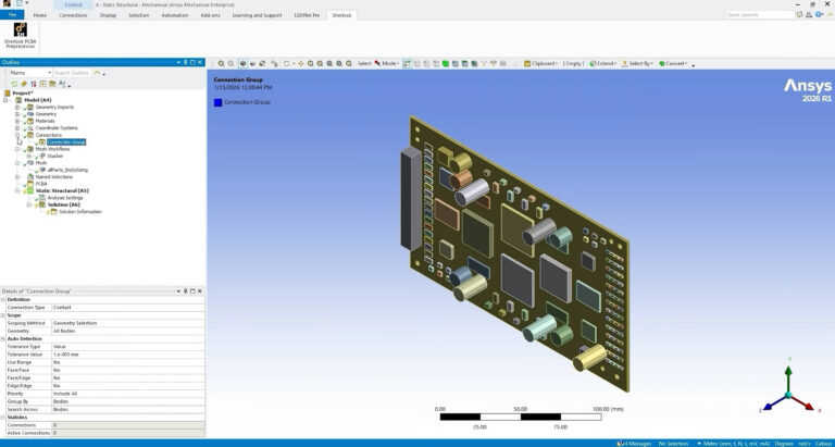 Ansys Mechanical 有限元分析软件软件界面