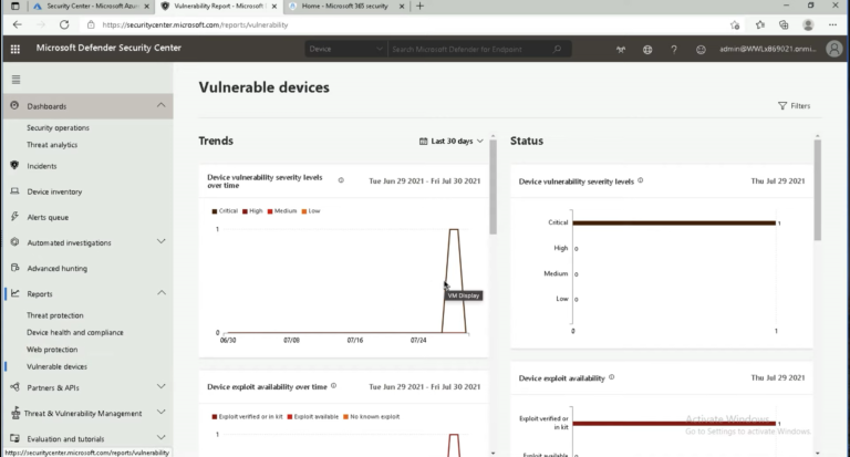 Microsoft Defender for Endpoint软件界面