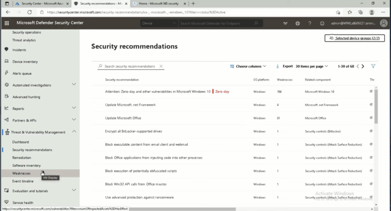 Microsoft Defender for Endpoint软件界面