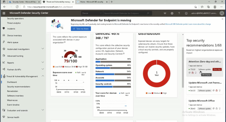 Microsoft Defender for Endpoint软件界面