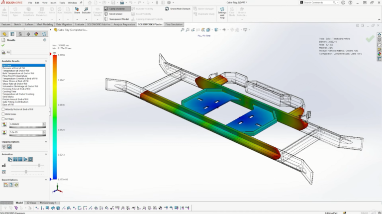 SolidWorks Plastics软件界面
