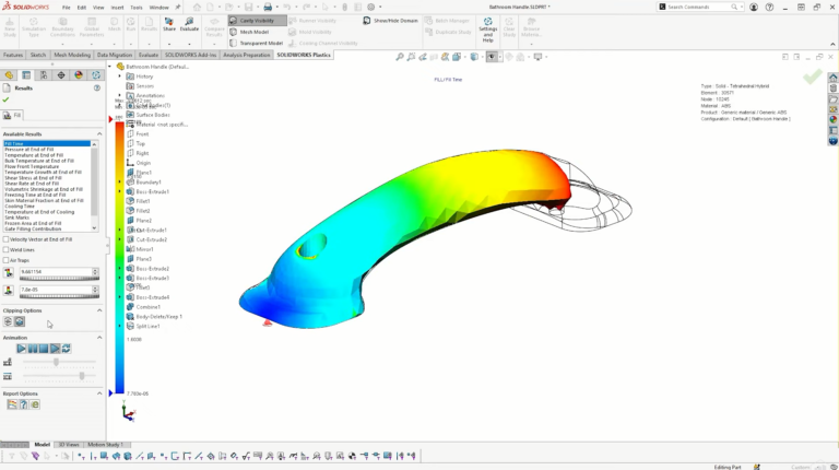 SolidWorks Plastics软件界面