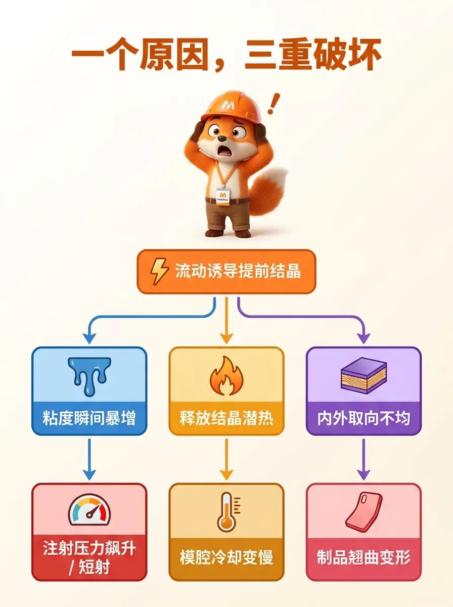 技术分享|Moldflow结晶分析原理,一次彻底说透