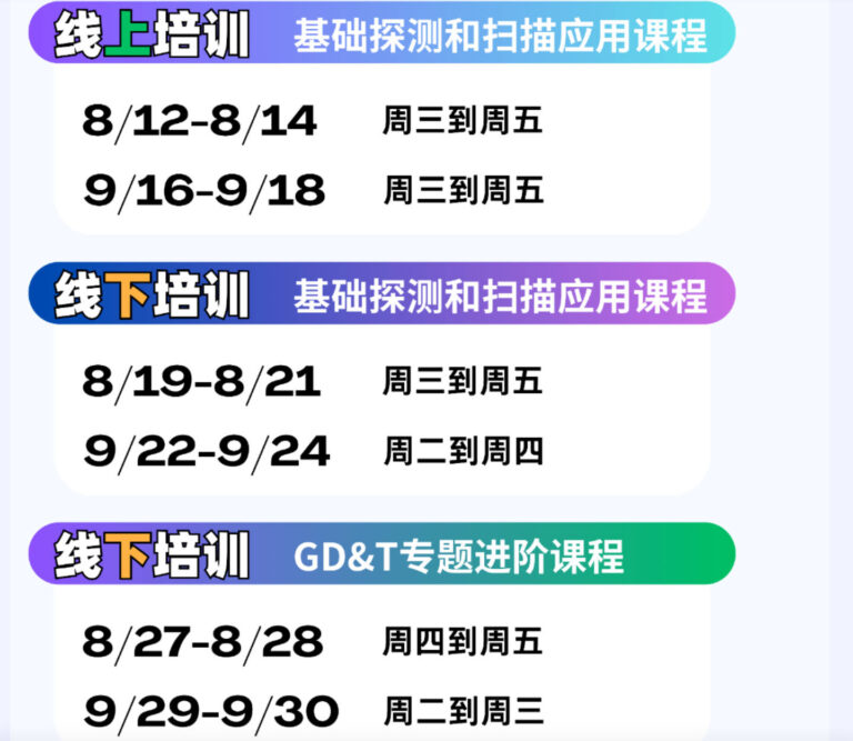 从基础到进阶｜PolyWorks 8月&9月多企业培训报名启动