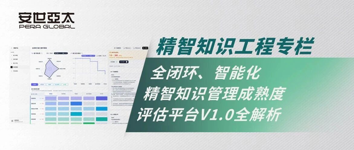 精智知识工程 | 全闭环、智能化：精智知识管理成熟度评估平台V1.0全解析
