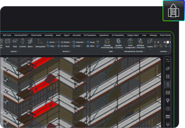 BricsCAD BIM：基于 DWG 的建筑信息建模与文档工具