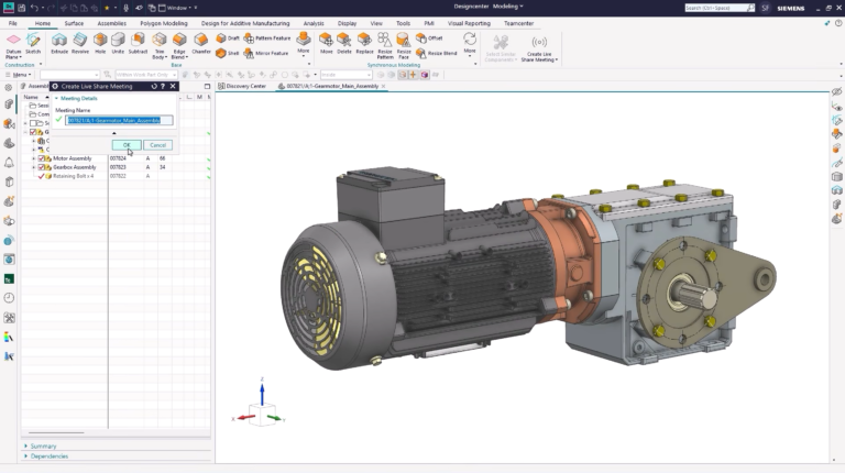 Siemens NX软件界面