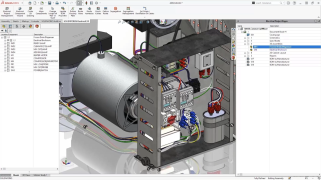SOLIDWORKS Electrical 3D 2026 更新：交叉导航、路由增强与云协作升级