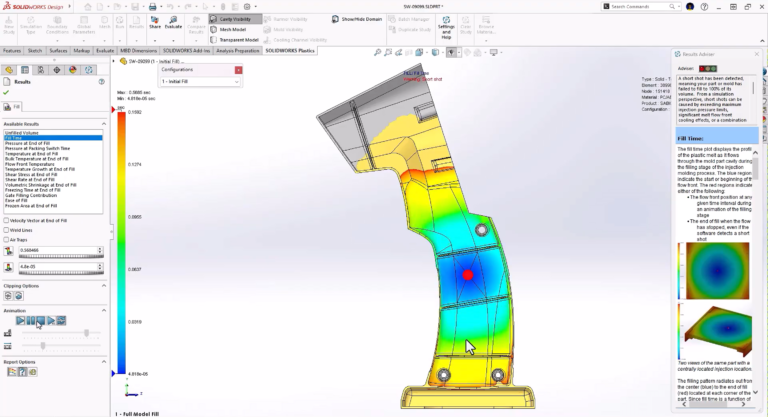 SolidWorks Plastics软件界面