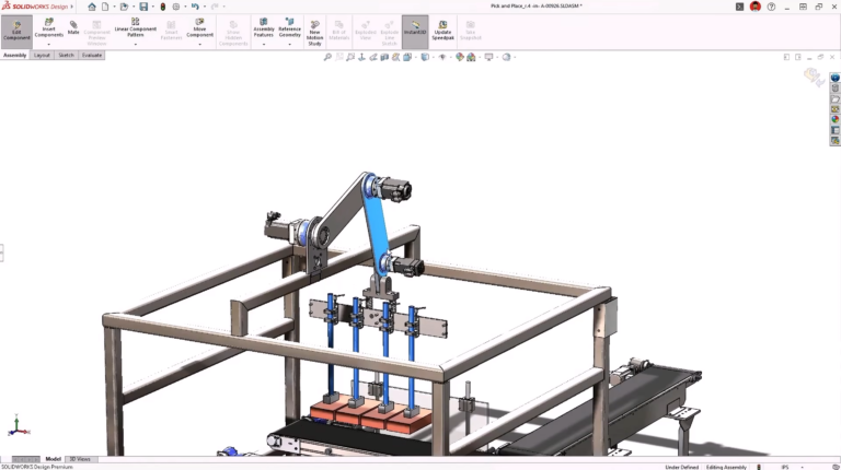 SolidWorks 3D CAD软件界面