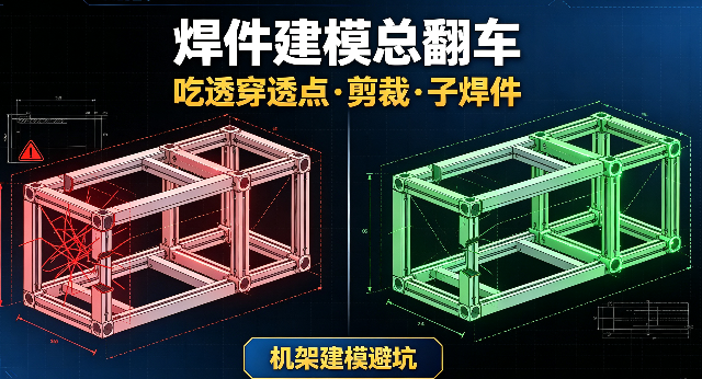 机械设计｜SW 焊件建模干货，看完少走弯路