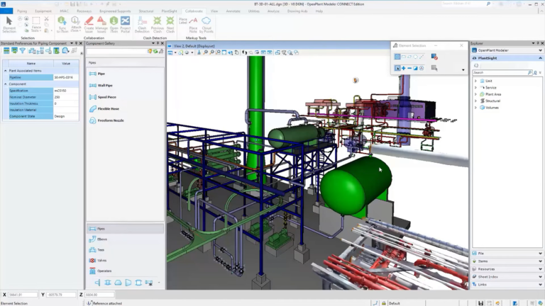 OpenPlant Modeler 三维工厂设计和建模软件软件界面