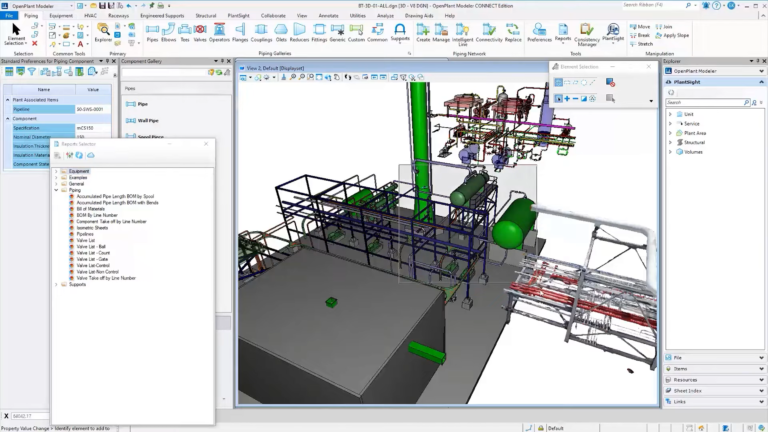 OpenPlant Modeler 三维工厂设计和建模软件软件界面