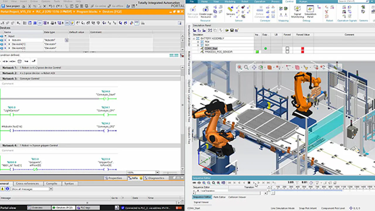 Tecnomatix Process Simulate软件界面