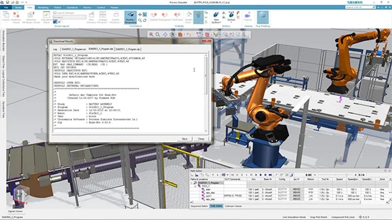 Tecnomatix Process Simulate软件界面