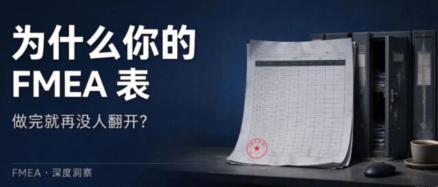 为什么你的 FMEA 表，做完就再没人翻开？