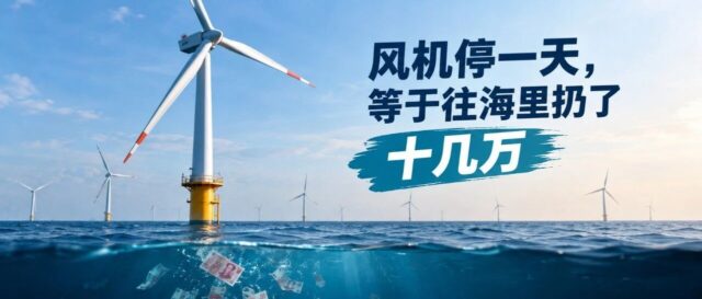 行业建言 | 能源电力：风机停一天，等于往海里扔了十几万